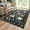 Black, variant on Area Rugs for Living Room Floral 4x6 Kitchen Rug, Machine Washable Boho Flower Carpet Ultra-Thin Soft Non Shedding Indoor Bedroom Dining Room Decor, Black