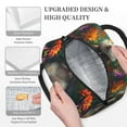 thumbnail image 3 of Fotbe Colorful Flower Meditating Hamster Pattern Lunch Bag, Insulated Lunch Box, Small Leakproof Cooler Food Lunch Containers Reusable High Capacity Lunch Tote Bags for Work, Travel, Outdoor, 3 of 6