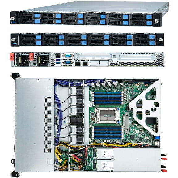 Tyan Transport CX GC68A-B8036 B8036G68AE12HR 1U Cloud Server 12 NVMe U.2   4 NVMe U.2/SATA