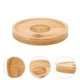 thumbnail image 2 of posavasos giratorios de bambú para vasos de whisky, vino y bar., 2 of 7