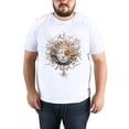 thumbnail image 4 of Summer Short Sleeve Tops Crew Neck Shirts for Men Skull (3)Plus Size Tee Shirts XS-5XL, 4 of 5