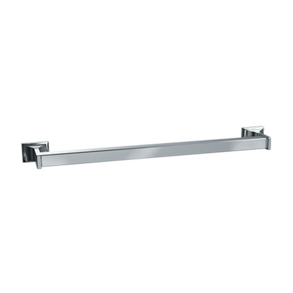 ASI-0760-Z24 - Towel Bar - Round - Chrome Plated Zamak - 24"L - Surface Mounted