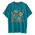 thumbnail image 6 of Drses Cute Spring Tshirt Oversized Floral Graphic Tees Vintage Wildflower Shirt Womens Boho Hiking T Shirt Summer Plant Tops, 6 of 7