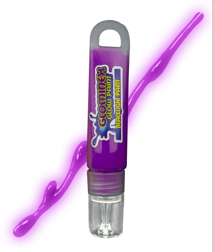 Glominex Blacklight UV Reactive Paint 1 oz Tube Purple