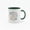 Deep Green, variant on 11 Ounce "Stay Cozy" Ceramic Mug with Cute Cat & Pillow Print - Black Handle Coffee Cup for Daily Use