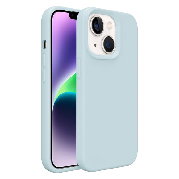 Funda para iPhone 13/14 EUMADOVE, silicona azul, resistente a golpes