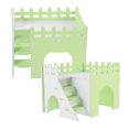 thumbnail image 3 of 2 Sets Hamster PVC House with Ramp Small Animals Hideout Hut Guinea Pig Habitat Small House, 3 of 9