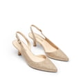 thumbnail image 4 of Zapatos de Tacón Bajo con Tira Trasera para Mujer DREAM PAIRS Dorados, 4 of 7