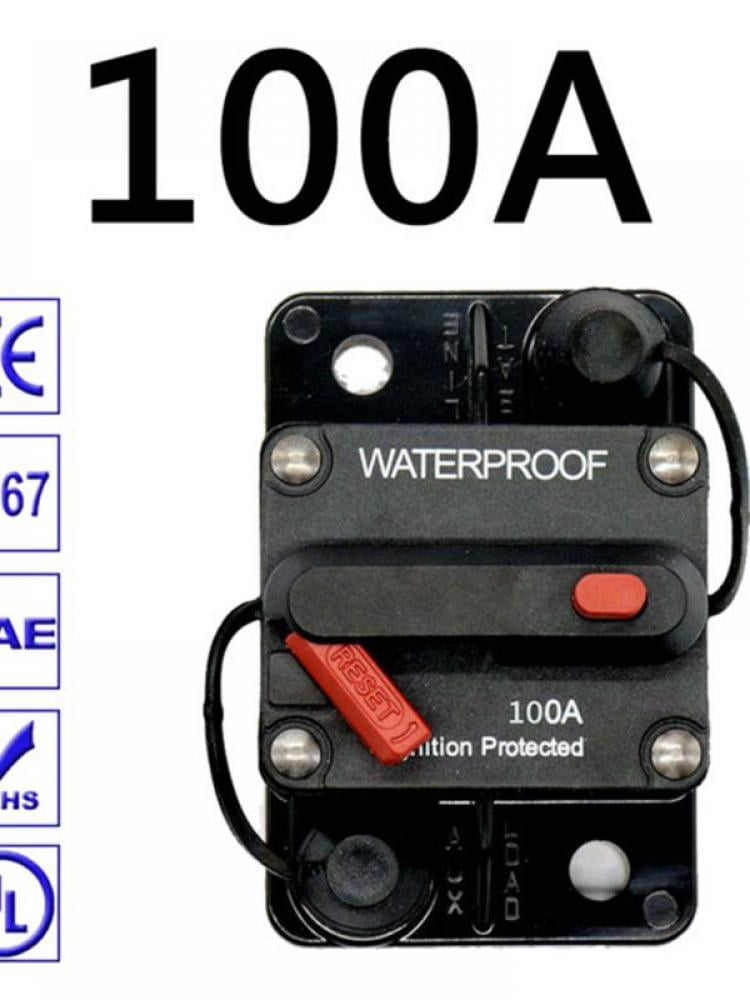 ZOOKOTO 50 Amp Circuit Breaker - Manual Reset Waterproof For Marine, ATV, RV, 12V-48VDC, Ignition Protected - View #9