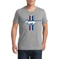 thumbnail image 2 of Wild Bobby Ford Mustang Retro USA Vintage Logo Classic Bar, Cars and Trucks Mens V-Neck T-Shirt, 2 of 6