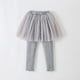thumbnail image 2 of Odeerbi 9M-6Y Niñas Leggings Con Falda Tul Tutú Pantalones Falda de Gasa de Dos Piezas Pantalones Casual Cómodo Leggings, 2 of 4