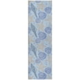 thumbnail image 2 of Addison Rugs Dream Shag Premium Machine Washable Transitional Shells Blue Runner Rug, 2'3" x 7'6", 2 of 8