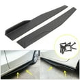 thumbnail image 1 of Pair 45cm Car Carbon Fiber Side Skirts Rocker Splitters Diffuser Winglet Wings, 1 of 9