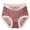 Coffee, variant on Annhoo Cotton Underwear for Women Floral Lace High Waisted Seamless Panties Soft Elastic No Show Comfy Underpants