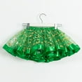 thumbnail image 6 of IROINNID Mini Tutu Skirt For Girl Children's Clothing Christmas Skirt Printing Cartoon Elk Christmas Tree Mesh Skirt, Green, 6 of 8