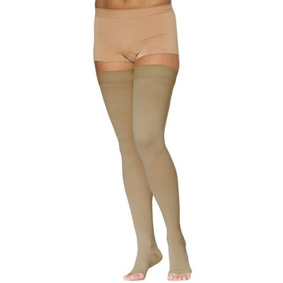 sigvaris 972 access women's closed toe thigh highs w/grip top - 20-30 mmhg long sig972n-w