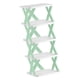 thumbnail image 1 of Zapatero plegable, organizador de zapatos, armario para zapatos, portátil, ligero y resistente. Verde 5 capas 66cm, 1 of 9