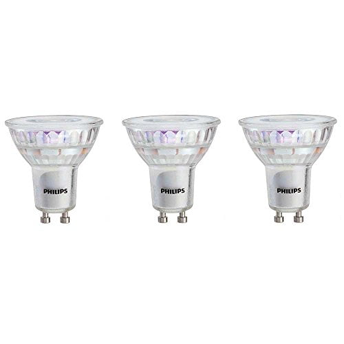 Philips 465054 LED GU10 Dimmable 35-Degree Flood Light Bulb: 400-Lumen,  3000-Kelvin, 6-Watt (50-Watt Equivalent), 3-Pack - Walmart.com