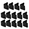 14Pcs Black Soft Angle Iron Foot Pad L Shaped Edge Leg Cover 25mmx25mm