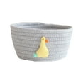 thumbnail image 2 of Harpily Small Woven Basket Cute Blue Rope Basket Cotton Basket Room Storage Basket Cute Animal Design, 2 of 4