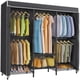 thumbnail image 1 of VIPEK V5C SE Perchero para ropa, Perchero resistente con estantes ajustables y cubierta negra, Perchero de metal negro, organizador de almacenamiento de ropa para dormitorio, 70,1 pulgadas de largo x, 1 of 5