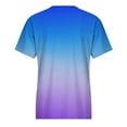 thumbnail image 5 of Amzcrzy Women's Plus Size Tops Tie Dye Basic Shirts Fashion Short Sleeve Round Neck T Shirts Casual Summer Tee Tunic Tops on Clearance, 5 of 5