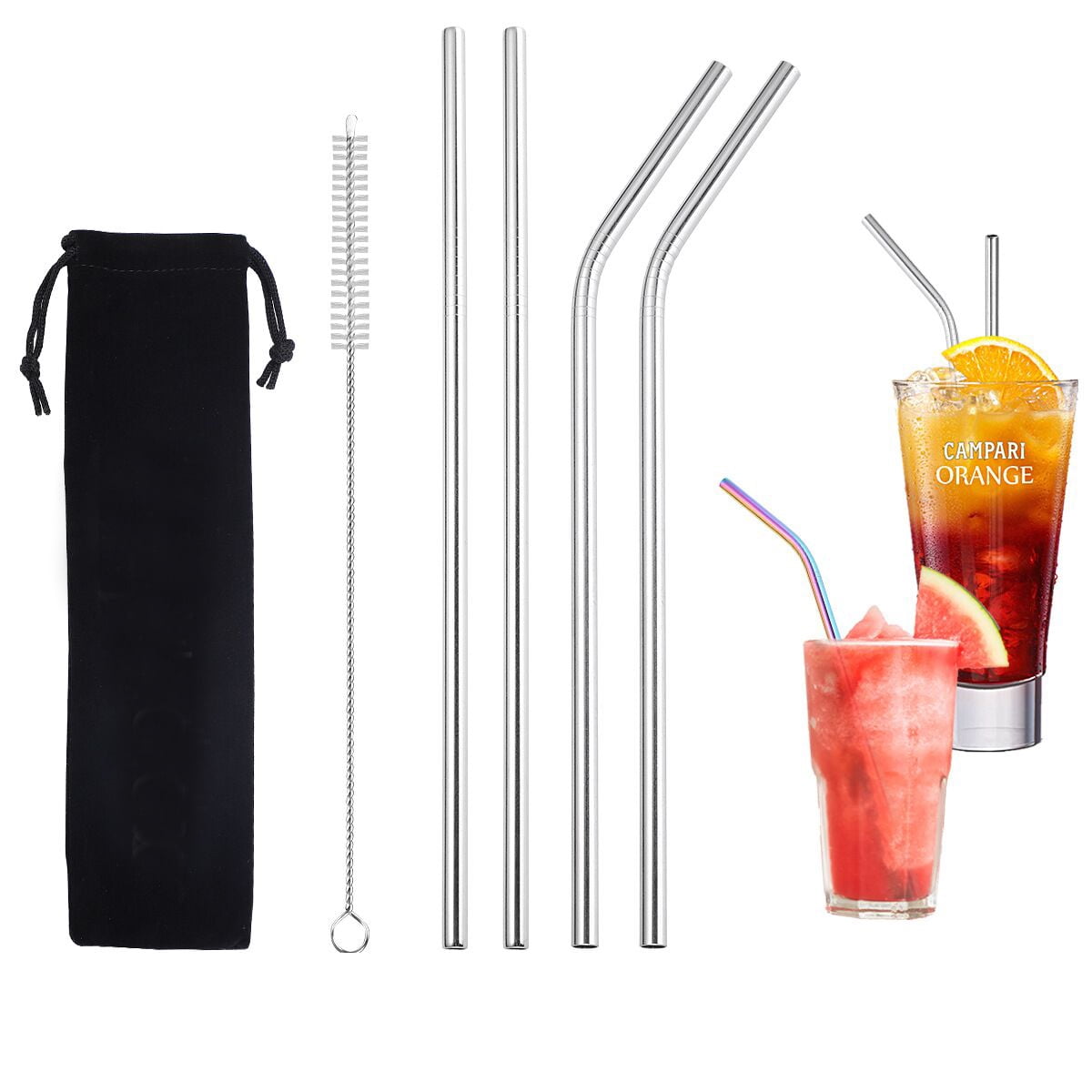 Stainless Steel 2040oz Stanleey Cup Reusable Metal Straws for Milkshakes, milk Teas, Drinks