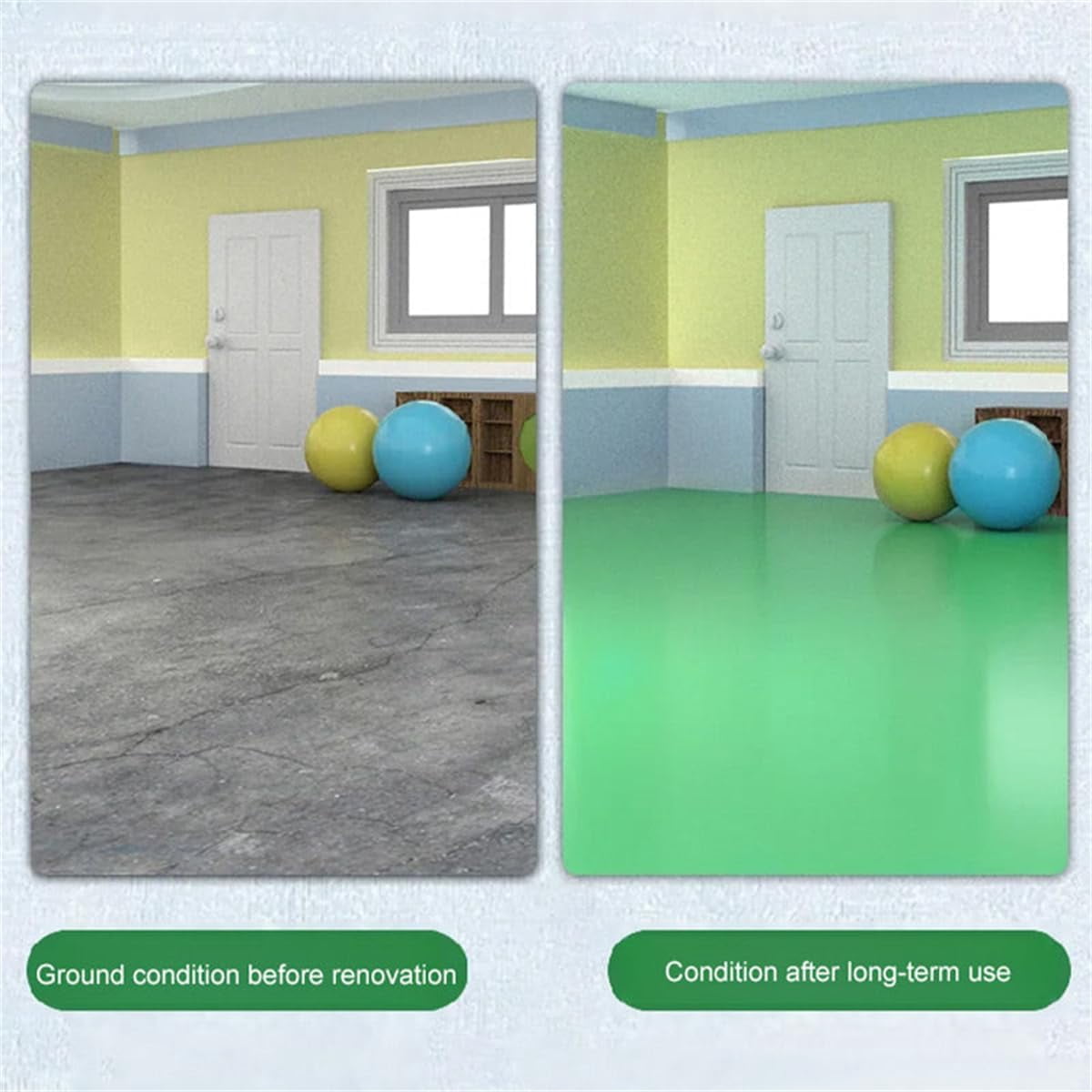 Quick-Dry Anti-Slip Water-Based Floor Paint, Concrete Paint, Floor Paint Epoxy Floor Paint, Floor Paint Interior, Concrete Floor Paint