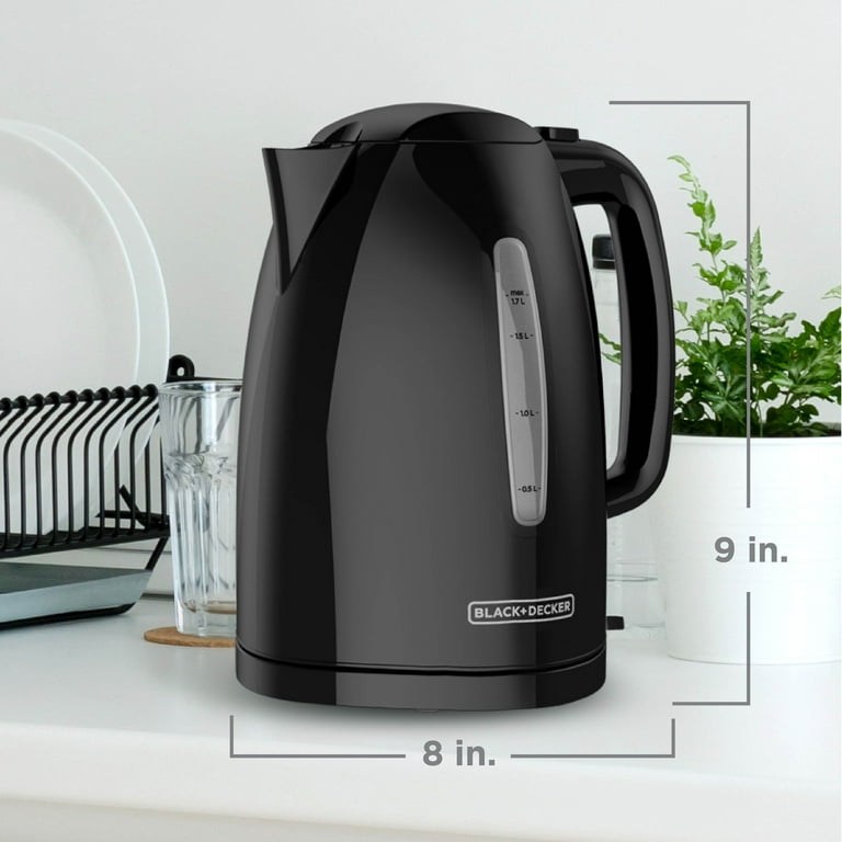 BLACK+DECKER Black 7-Cup Corded Electric Kettle in the Water Boilers &  Kettles department at