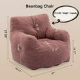 thumbnail image 2 of JESTOP Bean Bag Chairs, Tufted Soft Stuffed with Filler, Fluffy and Lazy Sofa, Cozy Chair for Bedroom Living Room Dorm Apartment, 2 of 6