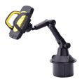 thumbnail image 2 of yingyy Adjustable Car Cupholder Phone Holder Mount 360-Degree Rotation Flexible Stand Universal Smartphone Bracket Interior Yellow, 2 of 6