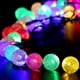 thumbnail image 5 of Guirnalda de 50 luces LED solares para exteriores, luces de jardín, bola de cristal, guirnalda navideña impermeable para decoración de jardín, 5 of 5