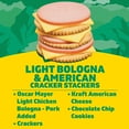 Lunchables Light Bologna & American Cheese Cracker Stackers Kids Lunch