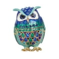 thumbnail image 5 of Kuntesetty Jewelry Trinket Box Owl Decor Artwork Elegant for Earrings Necklaces Dresser Blue, 5 of 9