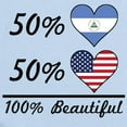 thumbnail image 2 of CafePress - 50% Nicaraguan 50% American 100% Beautiful Body Su - Baby Light Bodysuit, Size Newborn - 24 Months, 2 of 4