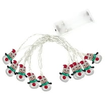 XYAIYT Battery Operated Led String Lights Indoor Christmas Lights Outdoor Christmas Lights Delicate Led Clear Wire Home Window Door Holiday Party Mantel Decor 1.2In