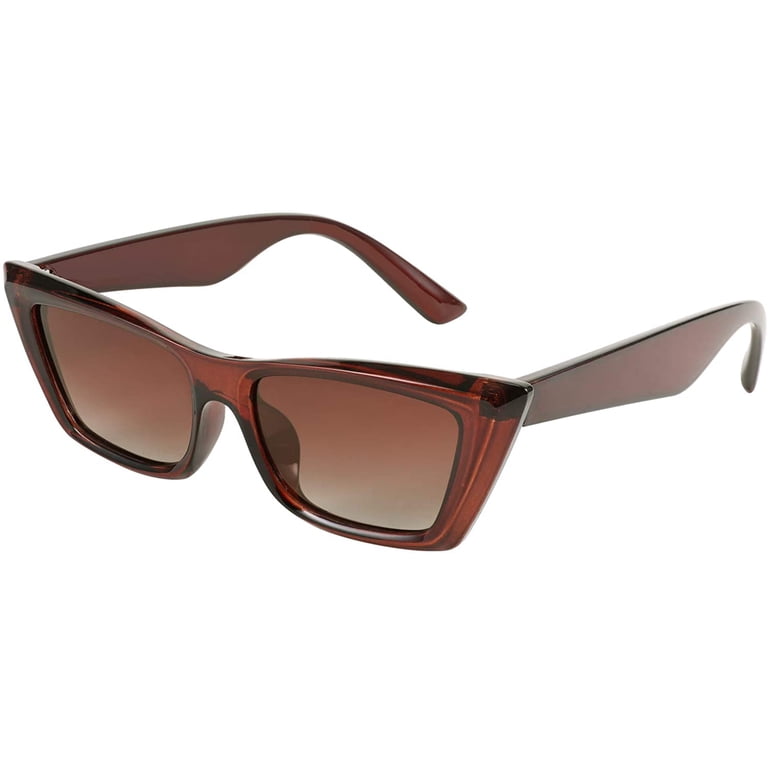 FEISEDY Polarized Small Cateye Rectangle Sunglasses, UV400  display picture 3