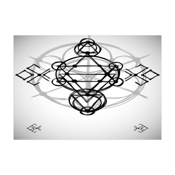 Ambesonne Geometry Jigsaw Puzzle, Sketch Illustration, Heirloom-Quality Fun Activity for Family Durable Cardboard, 1000 pcs, Black Grey White