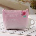 thumbnail image 5 of Vjnyvs Mini PU Coin Purse Pouch Cute Strawberry Mini Wallet Zipper Wallets Coin Purse Pouch Storage Key Bag for Credit Card ID Card Lipstick, 5 of 7