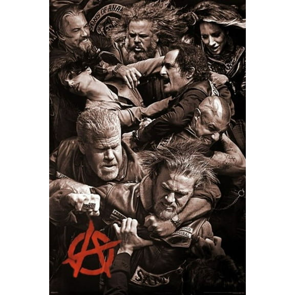 Sons of Anarchy Fighting 24" x 36" Poster Print