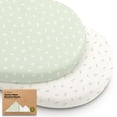 thumbnail image 1 of Sábanas de capazo KeaBabies Soothe, 100% algodón orgánico, paquete de 2, 1 of 9