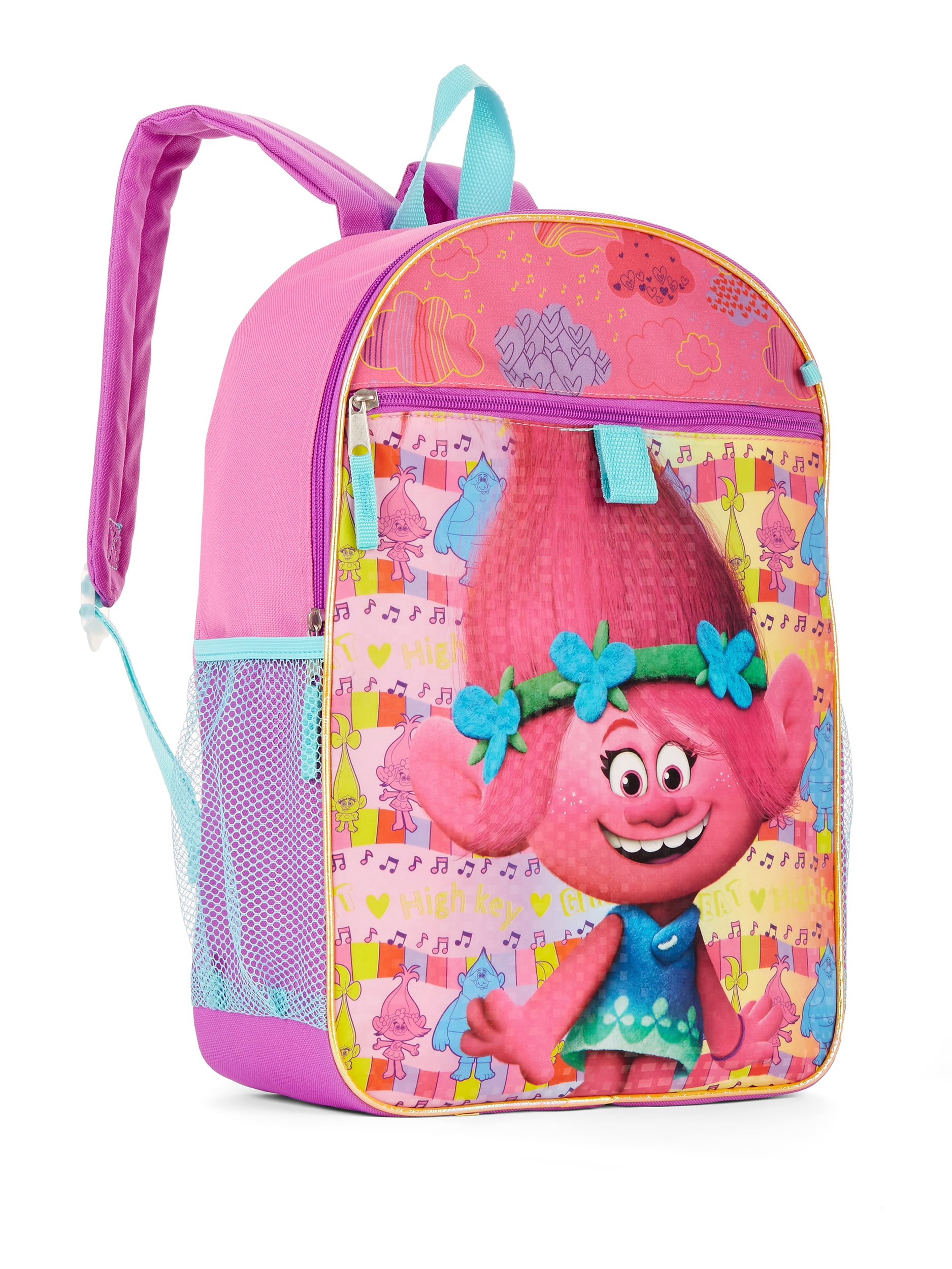 Dreamworks, Accessories, Pink Trolls 4piece Backpack Set Lunchbox Pencil  Case Carabiner Nwt Lh455