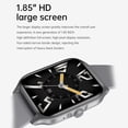 thumbnail image 2 of Reloj inteligente HK23 1.85 '' Smartwatch Reloj deportivo con pantalla táctil Reloj inteligente con BT5.0 Llamadas Monitoreo del sueño Reloj Rastreador de actividad física para frecuencia cardíaca con, 2 of 8