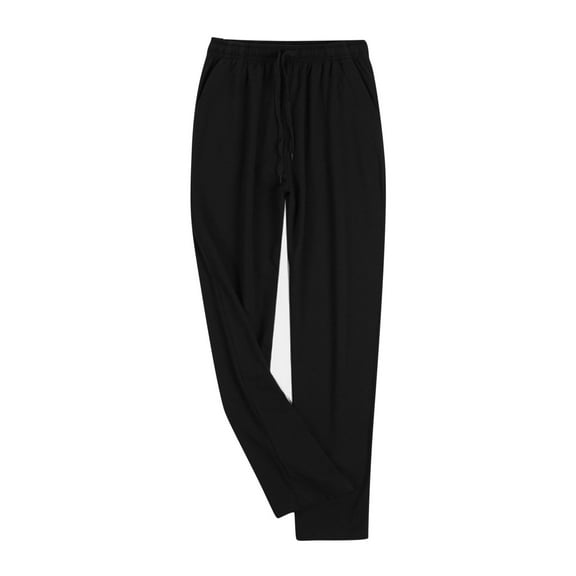 Mens Pajama Pants Pure Cotton Home Spring And Fall Loose Fitting Large Size Home Pj Pants for Men