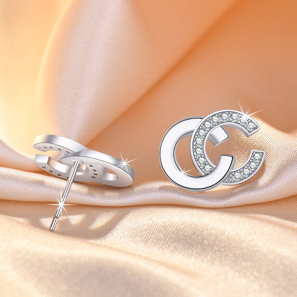 Nuevos pendientes de plata de ley 925 de alta calidad para mujer, exquisitos accesorios de joyería para novia, estudiante, regalo de moda de boda