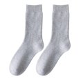 thumbnail image 2 of Opvise Mens Socks 1 Pair Men Socks Wear-resistant Middle Tube Moisture Absorption Good Elastic Thickened Keep Warm Breathable Winter Warm Sleep Bed Floor Home Socks Men Clothing Grey, 2 of 8