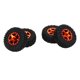 thumbnail image 5 of Ruedas y neumáticos de coche RC para Axial SCX24 modelo 1/24 accesorios de actualización de coche de Control remoto naranja, 5 of 10