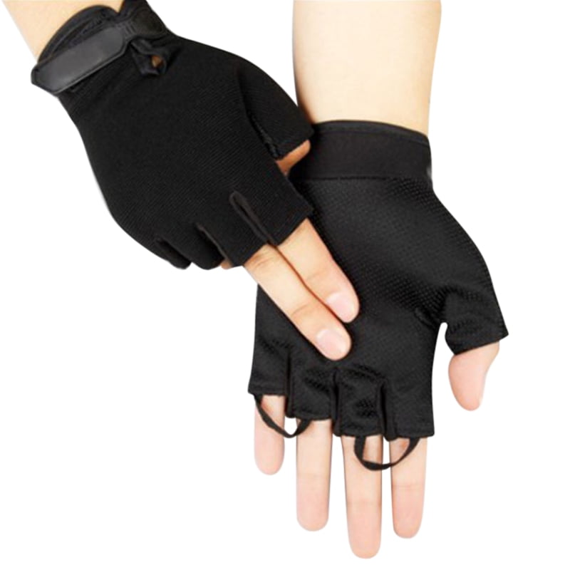 lzndeal 1 Pair Half Finger Breathable Gloves Driving Cycling Lightweight Anti-Slip Fingerless Gloves New