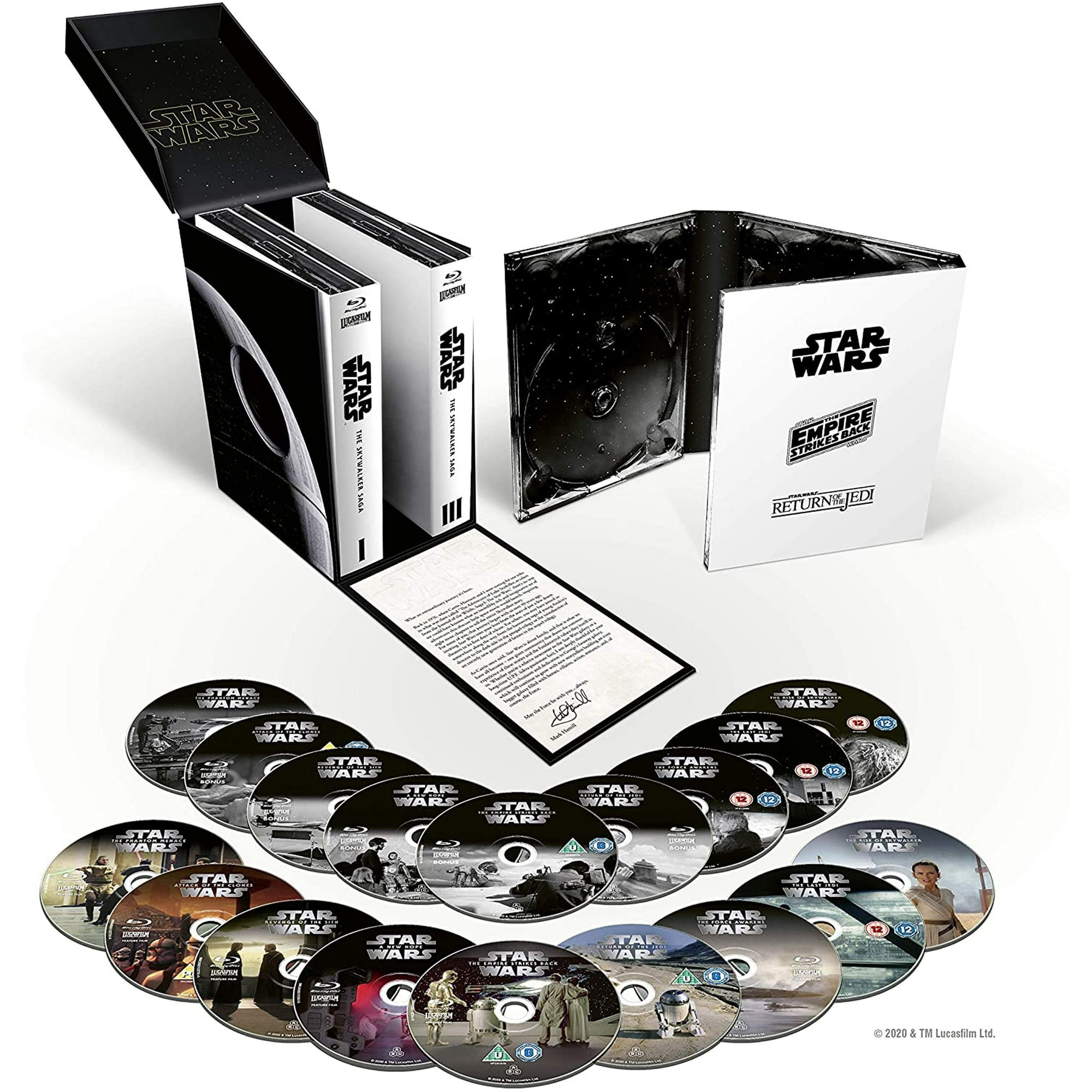 Star Wars The Skywalker Saga 9 Movie Collection Blu Ray Box Set Walmart