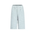 thumbnail image 4 of JJHGVB Shorts for Women Drawstring Shorts Summer Shorts Lounge Short Short culottes for women Loungewear Bottoms Summer Gauze Pants High Waisted Bermuda Shorts sweat shorts Sky Blue 5XL, 4 of 5